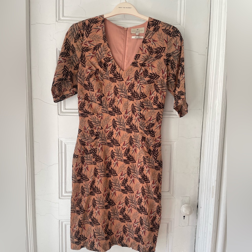 Essential Antwerp mauve silk printed dress - size 38